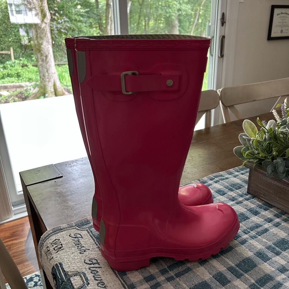 Hunter Pink Tall Rain Boots